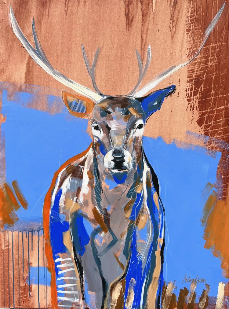 abstract animal, deer, buck