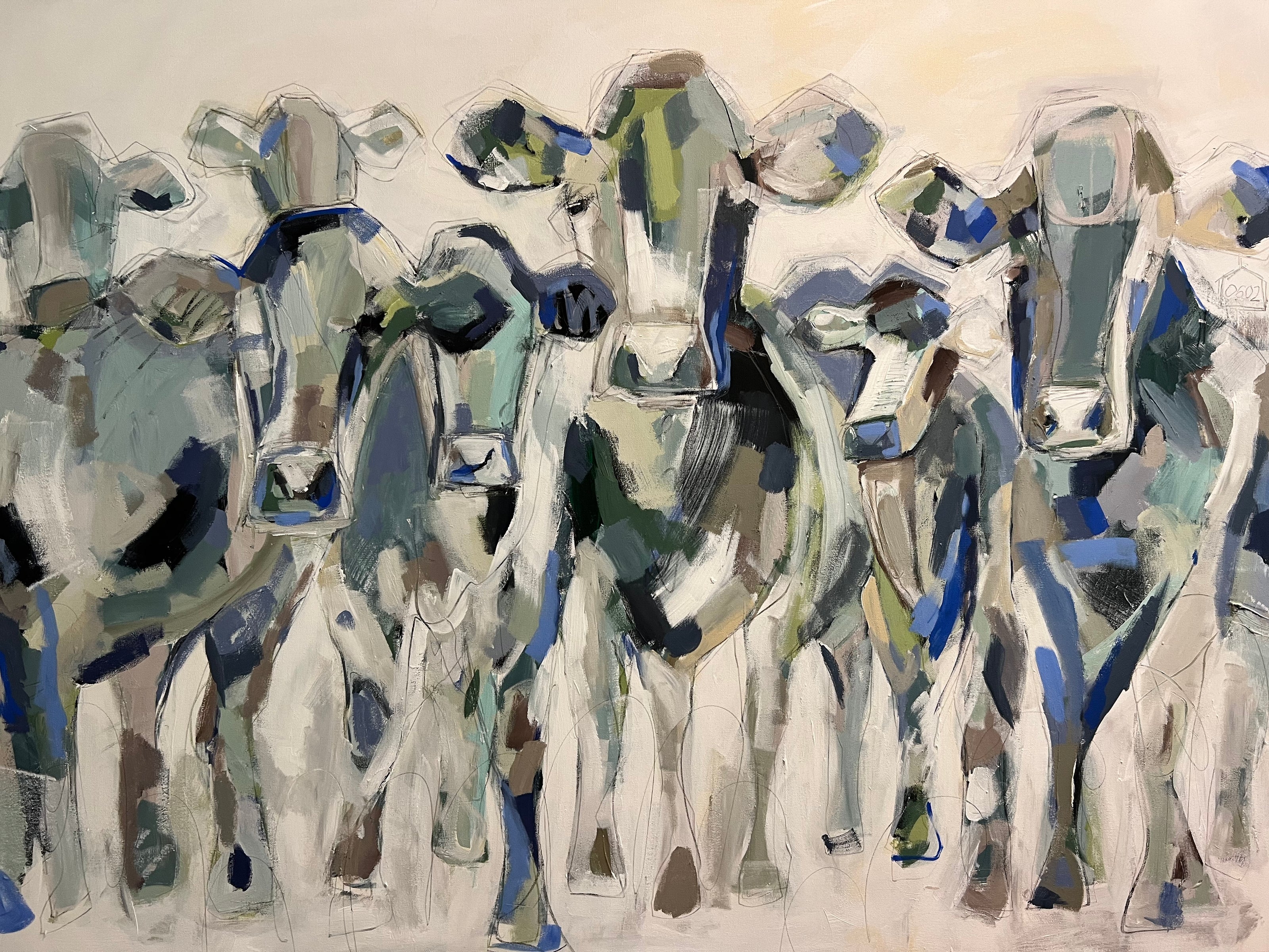Abstract cows, animals